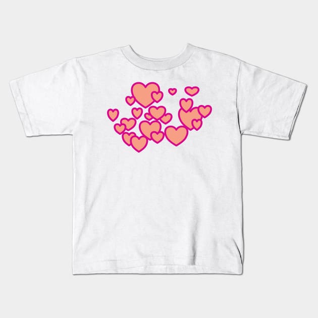 #Hearts are awesome Kids T-Shirt by Haleys Hand